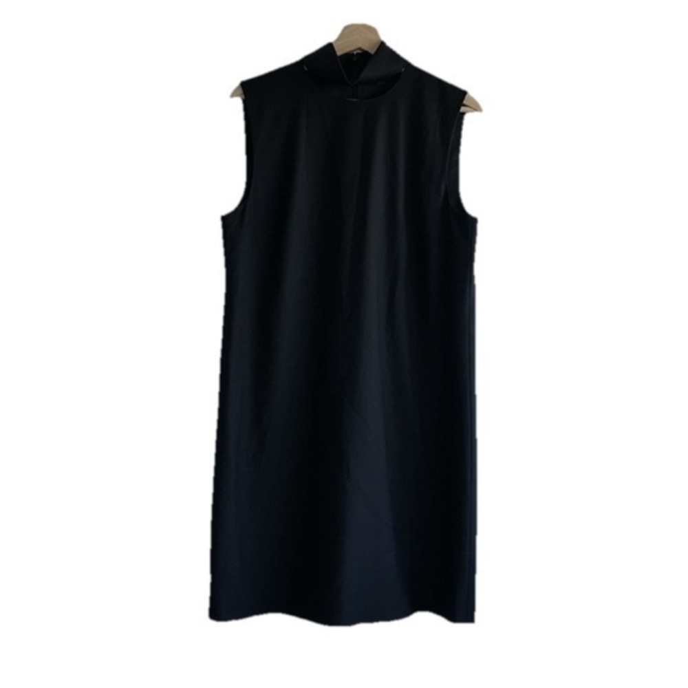 Theory Black Wool Blend Shift Classic Dress Sz. 8 NWT!
